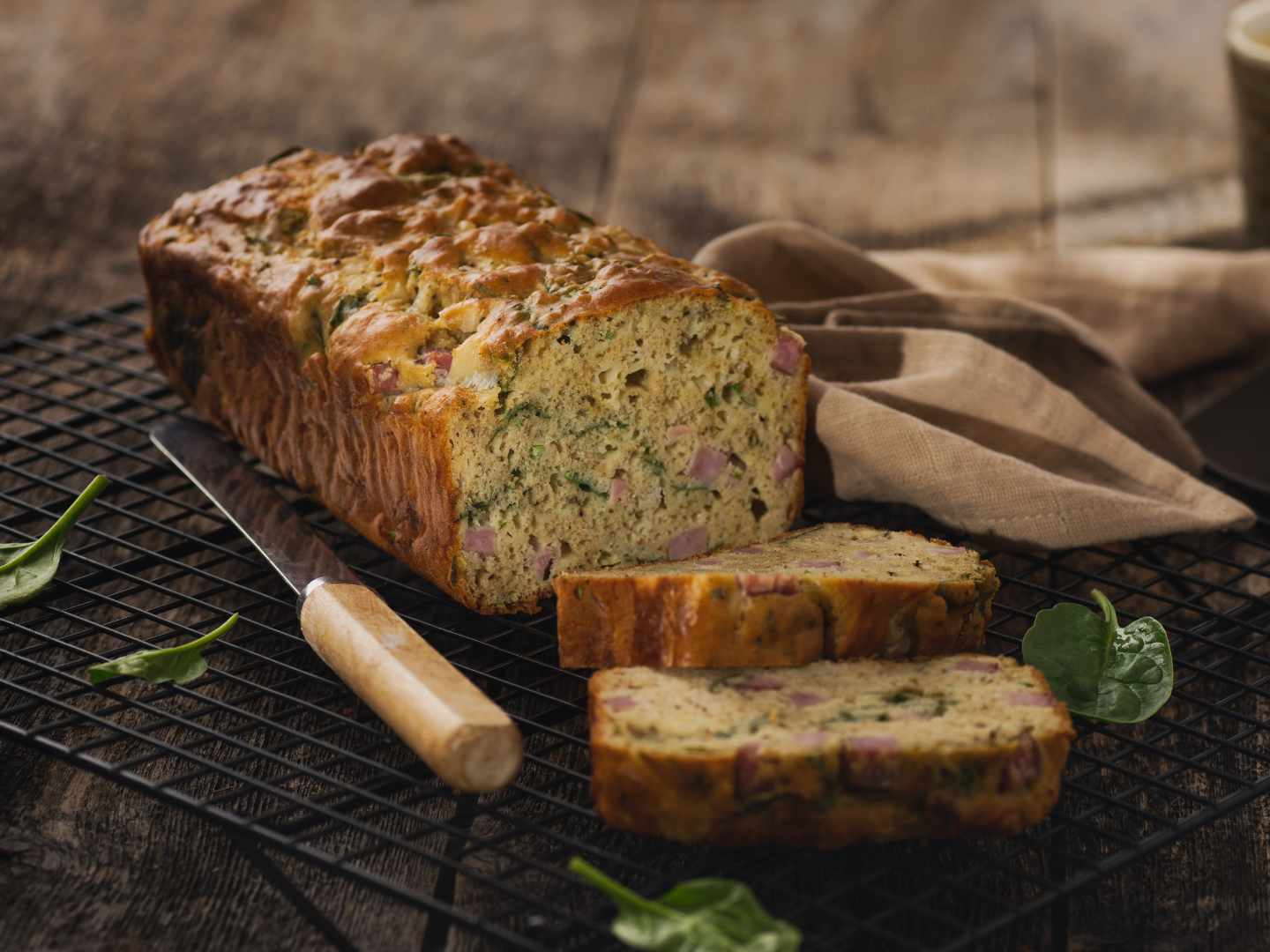 Gâteau salé jambon-fromage