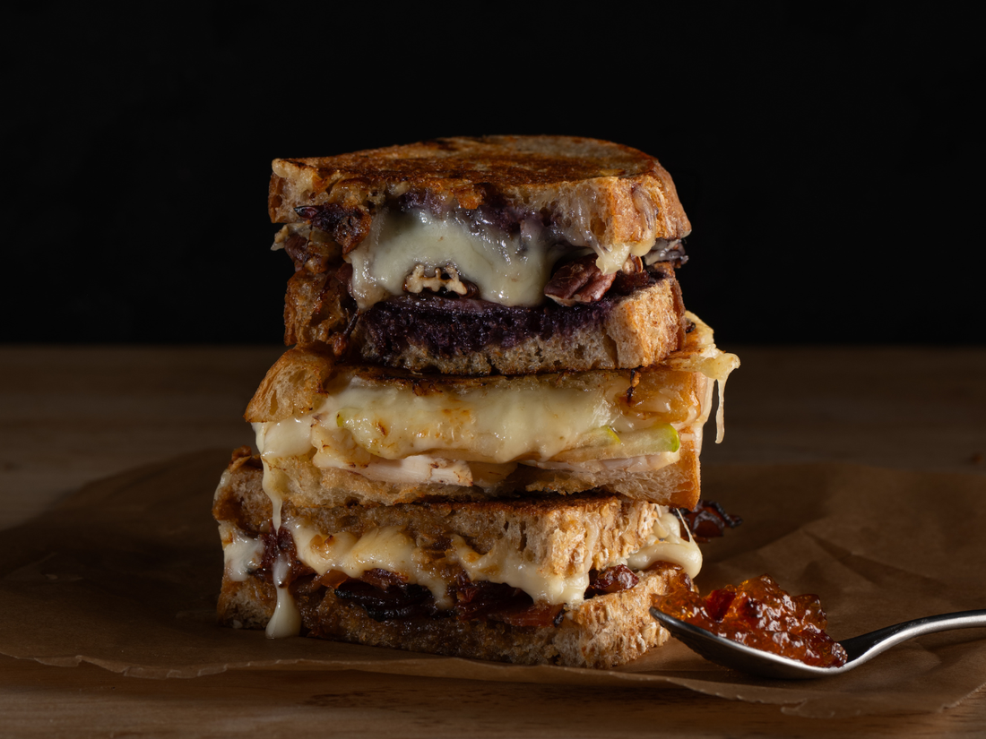 Trio de grilled cheese à la Bergeron