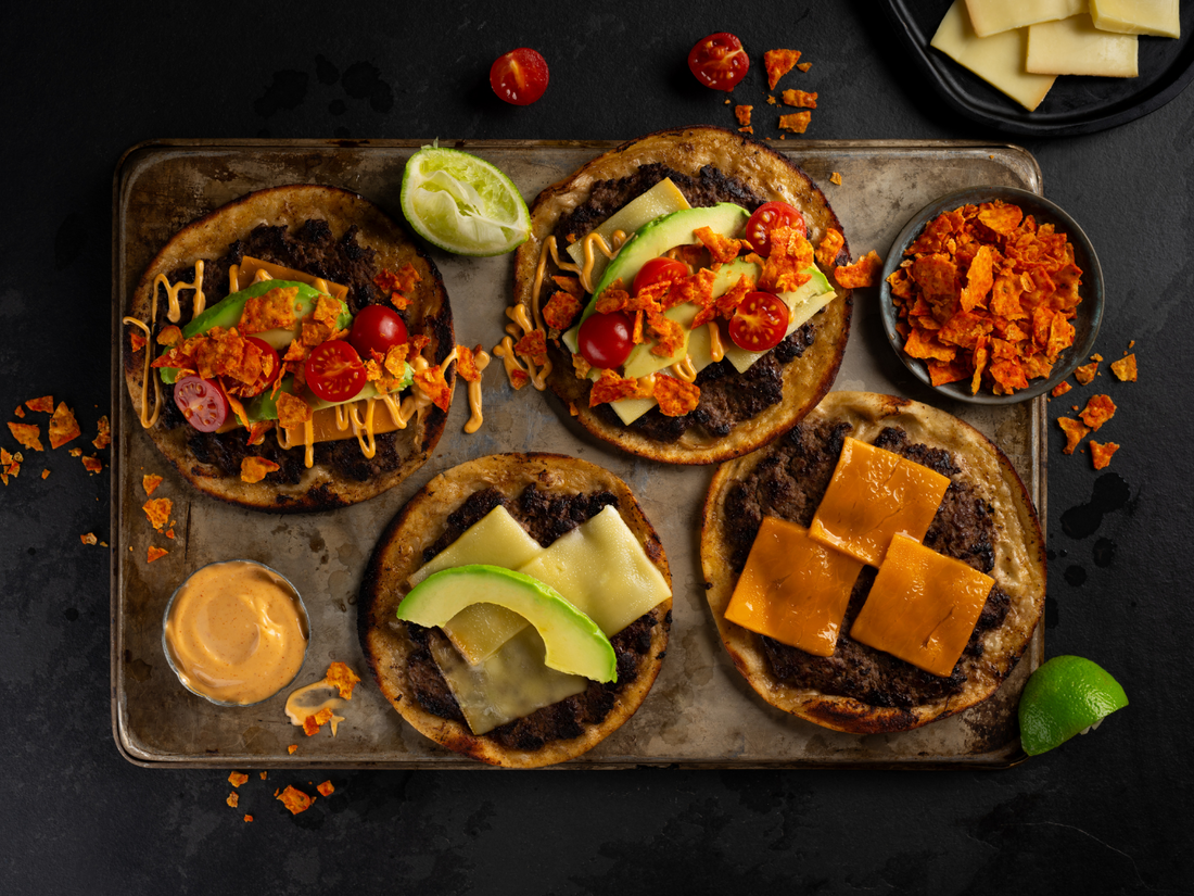 Smash burger tacos à la Bergeron