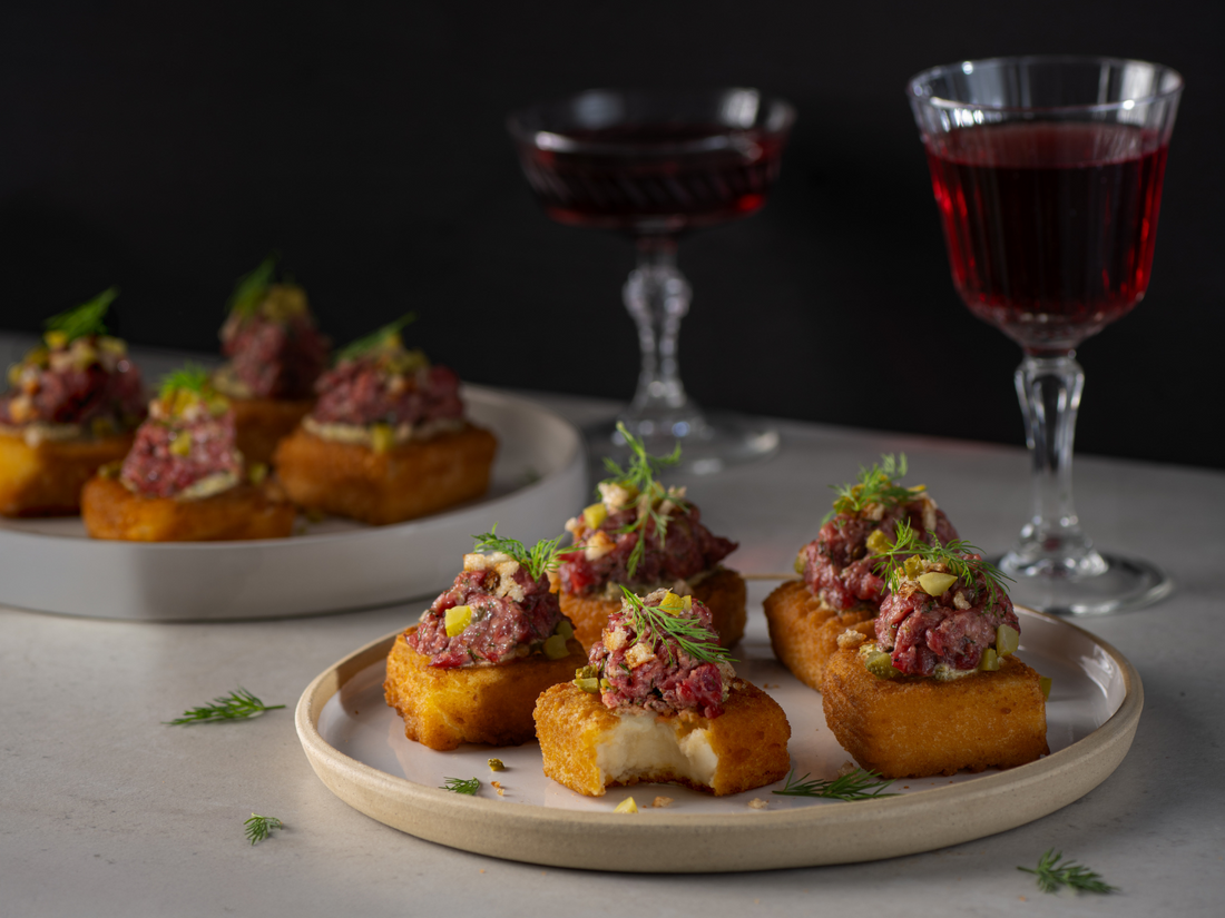 Bouchées tartare de boeuf et fondues Bergeron