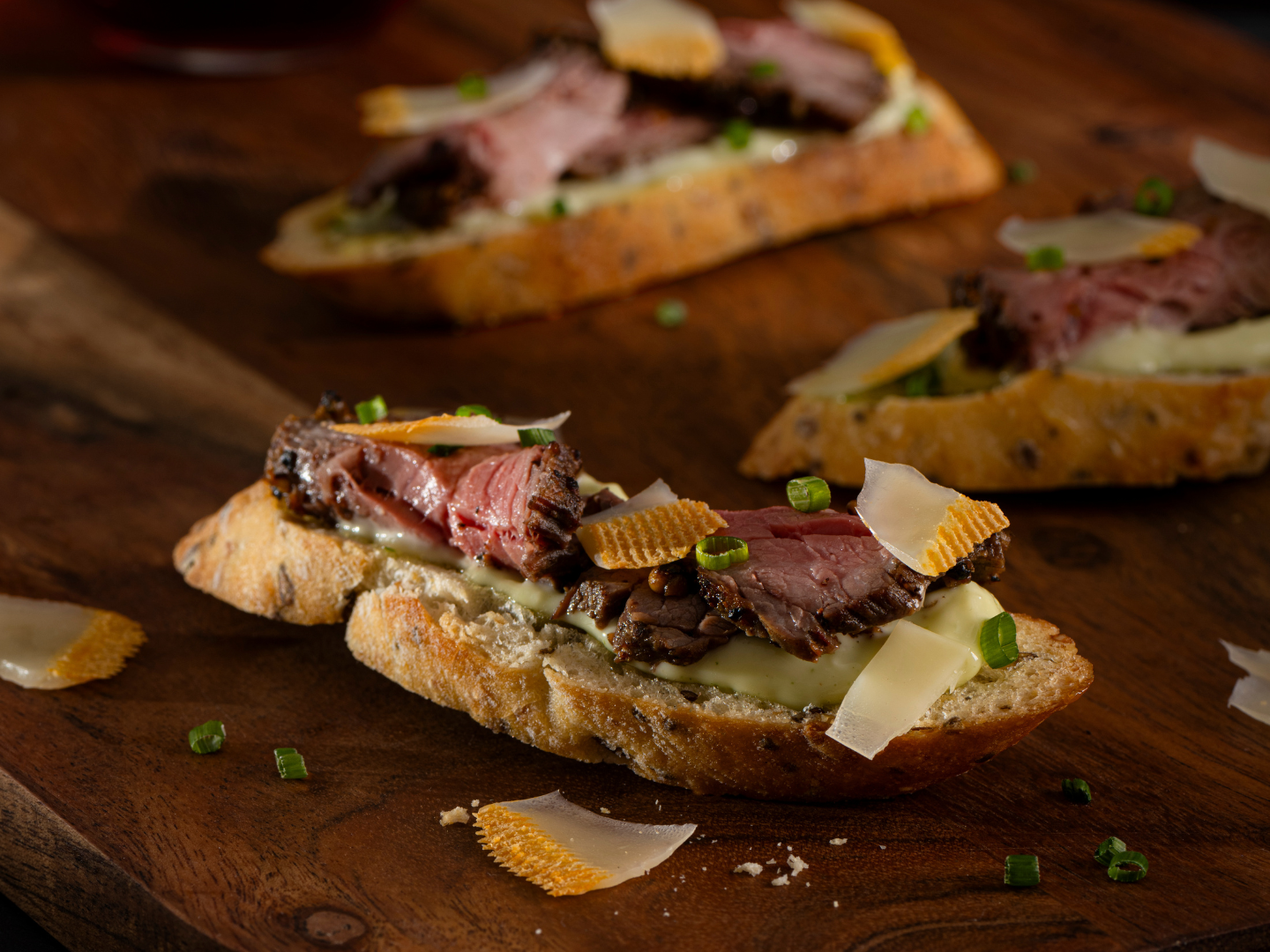 Crostinis bœuf & Le Fin Renard