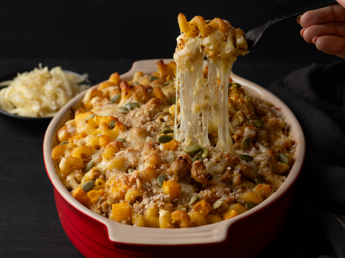 Macaroni au fromage et à la citrouille