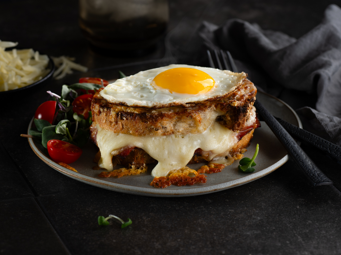 Croque-madame au fromage suisse Bergeron