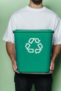 Bac recyclage vert